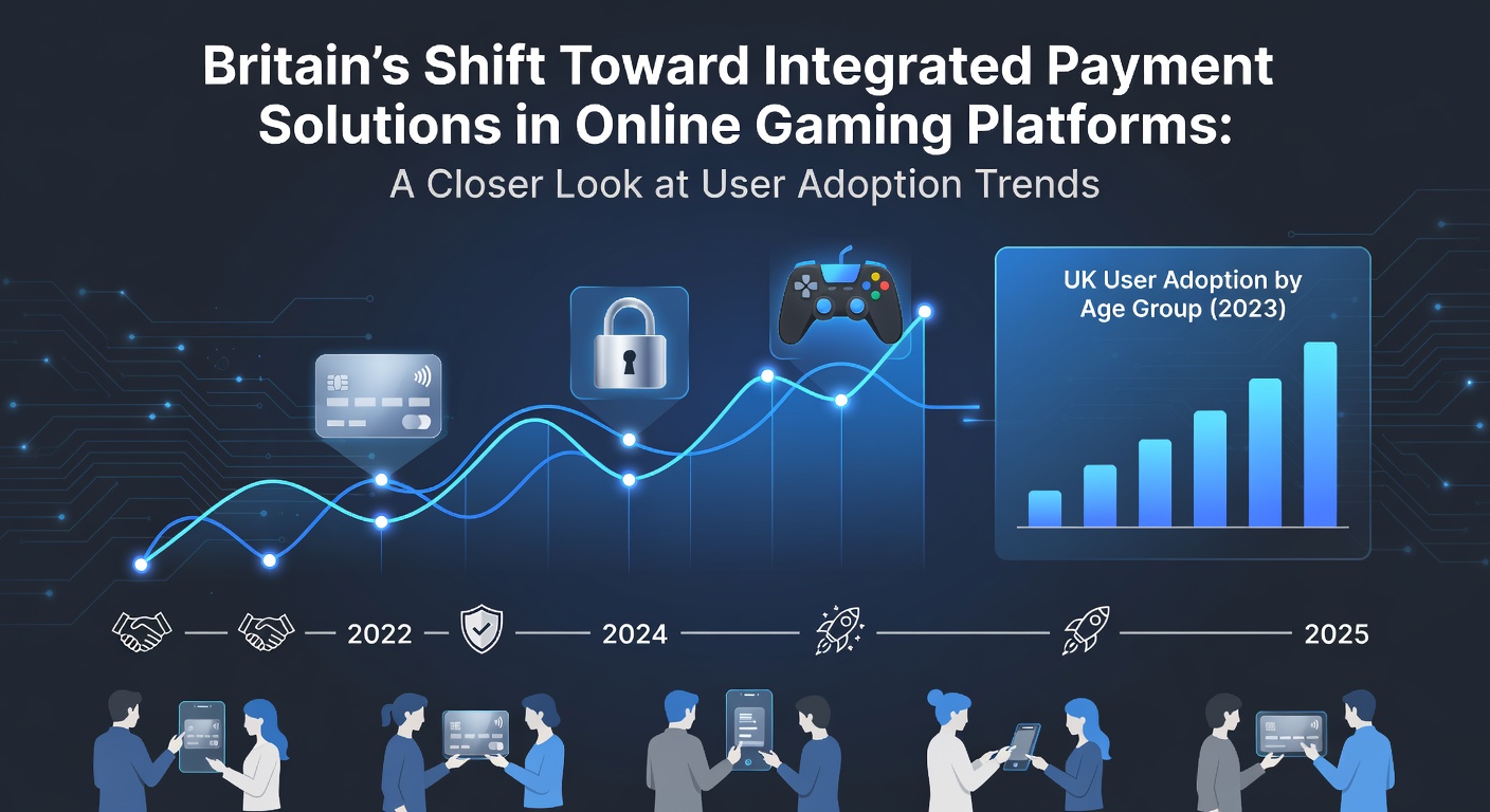Illustration of integrated payment systems connecting various digital wallets and banking apps within British online gaming interfaces