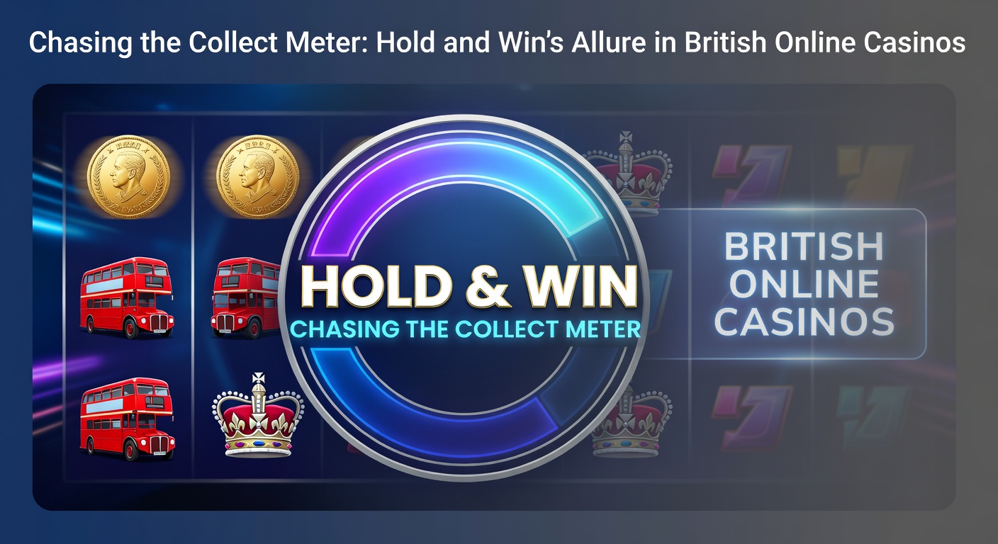 Vibrant Hold and Win slot interface showing collect meter filling with golden coins and jackpot symbols