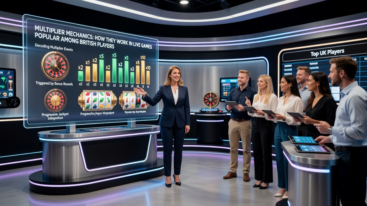 Close up of multiplier wheel segment during a live game show casino round with digital overlays