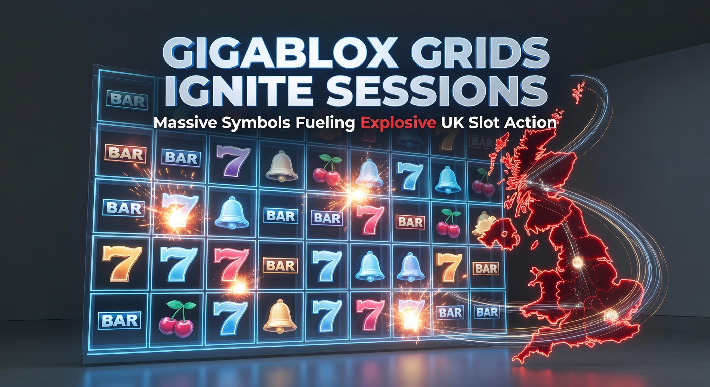 Vibrant slot screen showing a massive Gigablox symbol expanding across the grid during an explosive win sequence
