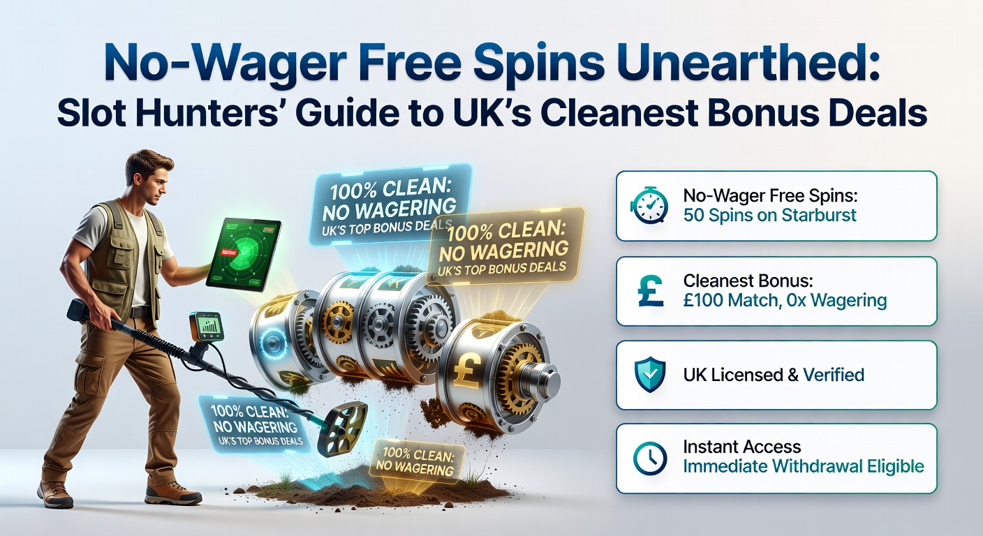 Vibrant slot machine reels spinning with golden free spin symbols bursting onto the screen, highlighting no-wager bonus excitement in UK casinos