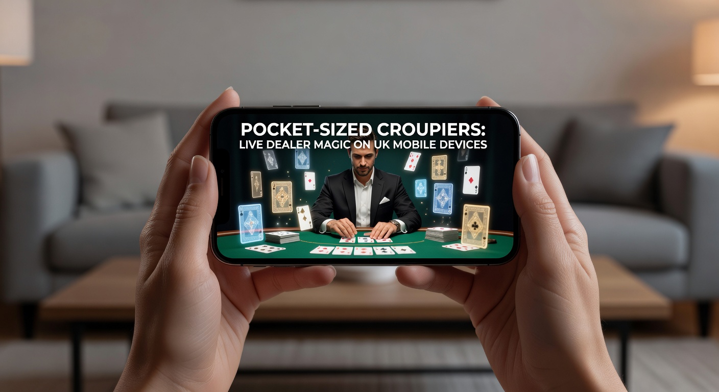 Close-up of a dealer's hands dealing cards at a live blackjack table streamed to mobile, with chat bubbles and betting chips visible on the overlaid interface